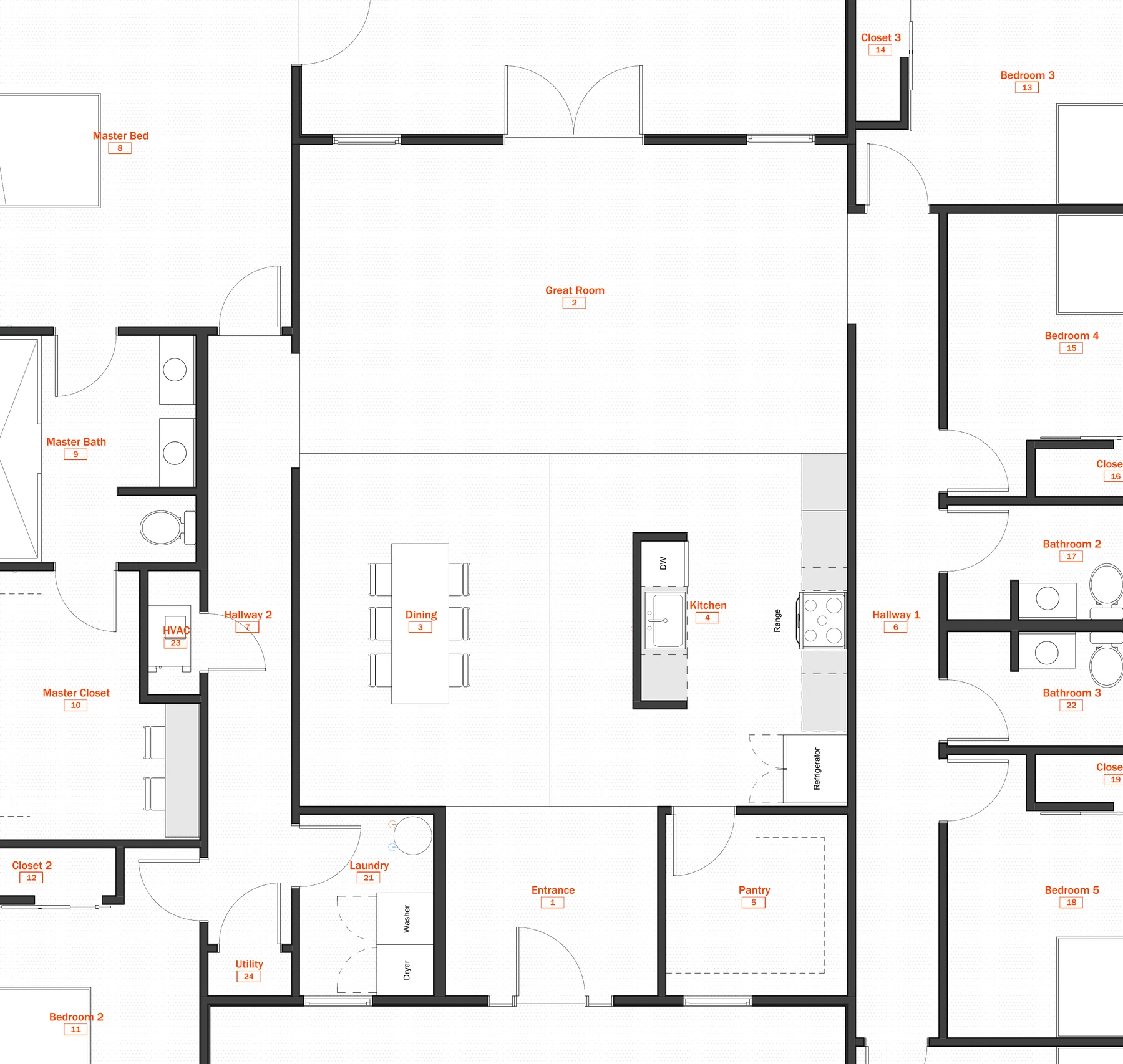 Architectural floor plan preview