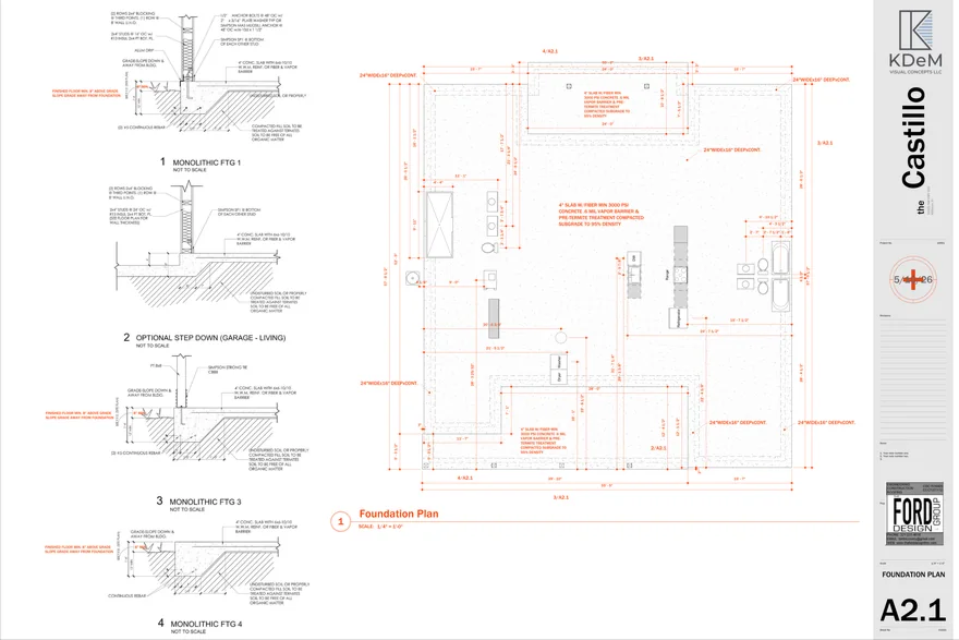 A2.1 Foundation Plan