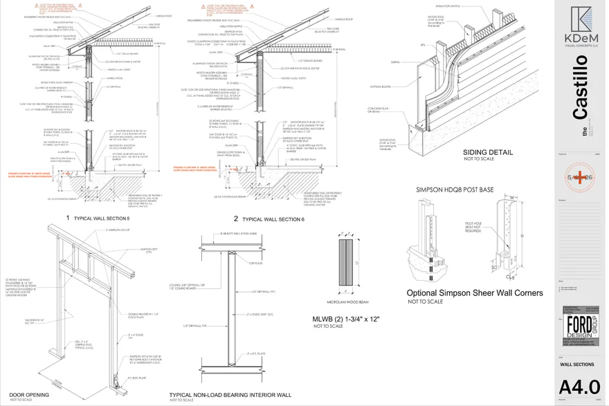 A4.0 Wall Sections